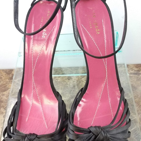 Kate Spade Italy Black Slingback High Heels 10 - Picture 4 of 8